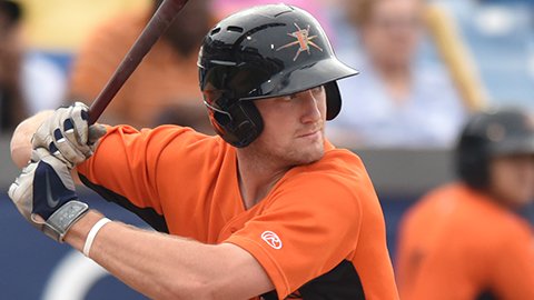 MiLB's tweet photo. #Orioles prospect Conor Bierfeldt hits seventh HR in 13 games for @FrederickKeys. https://t.co/whD4aQKgKY https://t.co/07Mcfof65j