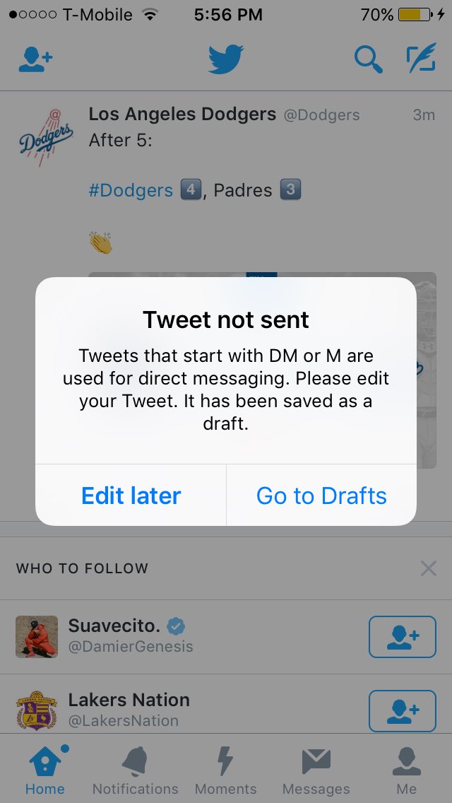 Knock this off Twitter... It's annoying.