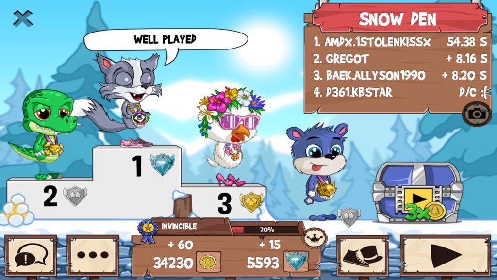 1stolenkissx's tweet photo. Having a blast! #funrun2 #Gregot #allyson1990 #Kbstar https://t.co/QAbvXy9x2H