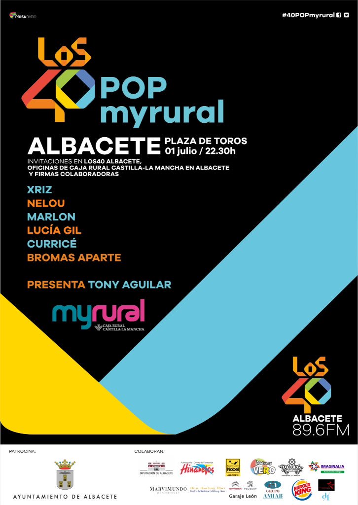 #40POPmyrural 01/07 en la Plaza de Toros de Albacete PHOTO/VIDEO by <a href="/PimPamPhoto/">PimPamPhoto</a> <a href="/DiegoPataliebre/">Diego Diaz Ortega</a> <a href="/M_A_Rocha/">Miguel Angel Rocha</a> RT