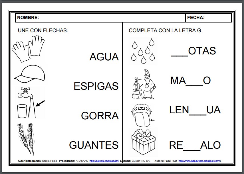 José Manuel Marcos on Twitter: "FICHAS DE LECTOESCRITURA para ...