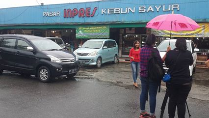 Disporabudpar Bpp menemani kru dari ANTV meliput Pasar Inpres Kebun Sayur. #welovebalikpapan #welovecities