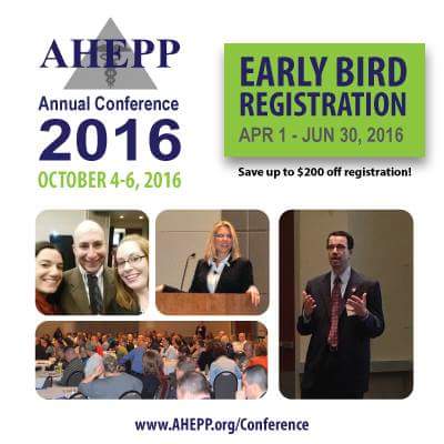 AHEPP1's tweet image. 3 more days to save up to $200 on #AHEPPAnnual2016 registration! Register today ahepp.org/Conference