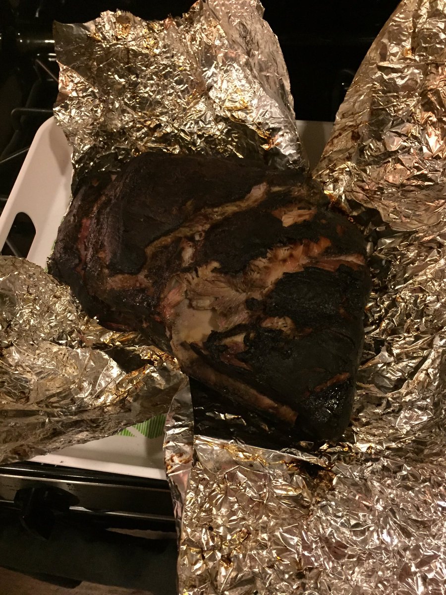 northtexasbbq's tweet photo. #texasoriginalpits 203 degrees of great pork butt! https://t.co/EgXbVDsn1m