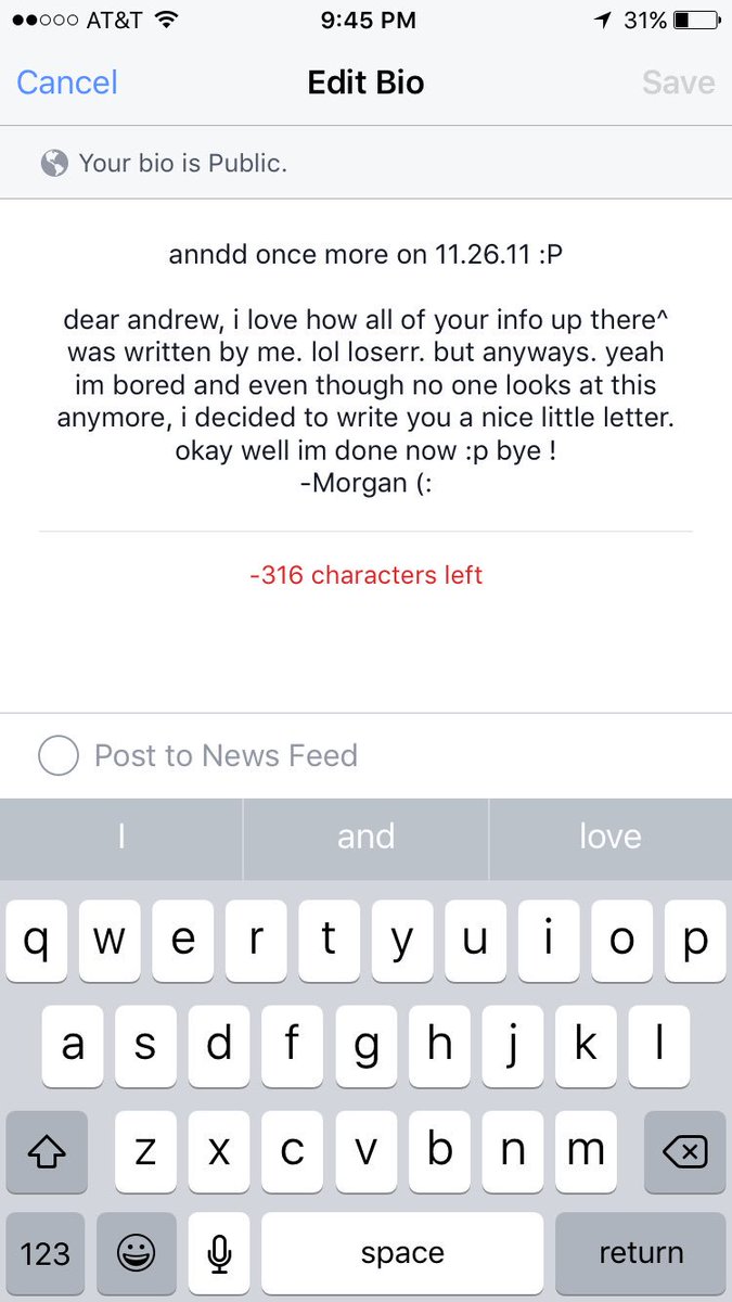 Sh3e Lol My Facebook Bio That I Just Read For The First Time Morgansawyer