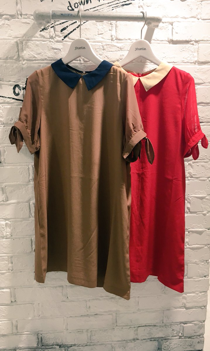 Jouetie 福岡ソラリアプラザ店 人気商品 リボンスリーブワンピース 8 000 Tax 袖が程よく透け感があり リボンと襟が可愛いワンピース マーチンやコンバースなどカジュアルなstyleもおすすめです Jouetie 福岡パルコ店