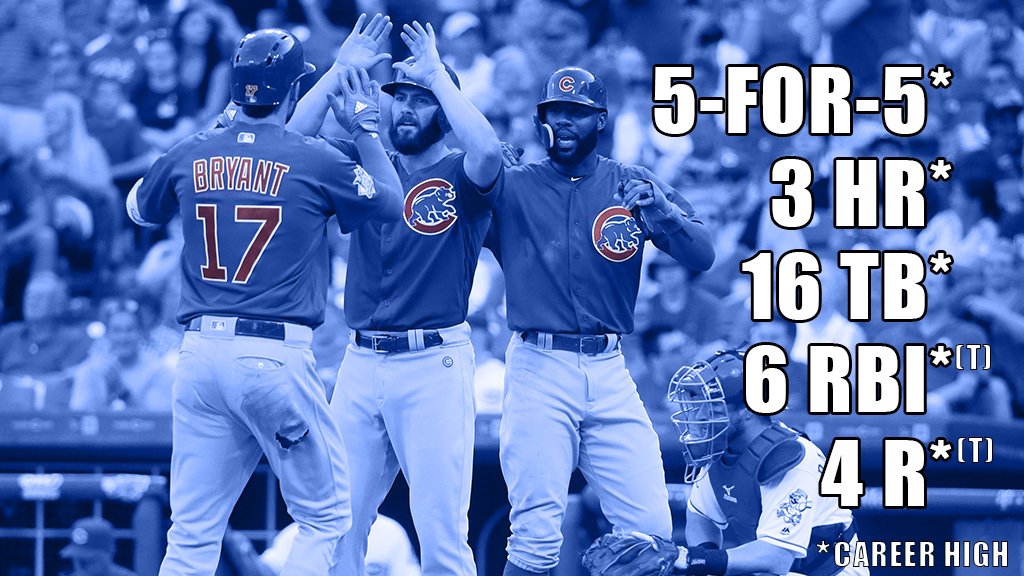 Cubs's tweet photo. How is your night going, @KrisBryant_23?

Oh. https://t.co/RWgTwmxHJi