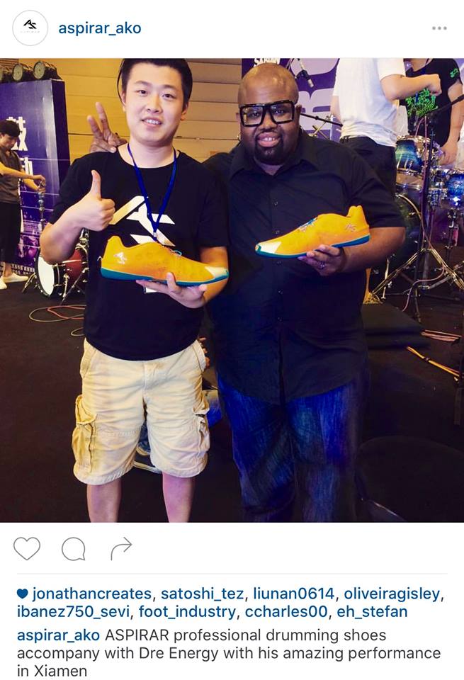 aspirar2016's tweet photo. @DreEnergy and Aspirar Drum Shoes Owner/ CEO - Ako
https://t.co/JRkKxJJJyY https://t.co/Wkeo29mtQ1