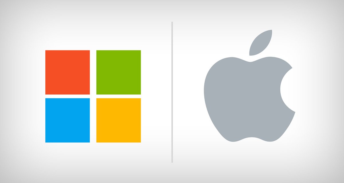 DigiStratSummit's tweet photo. Apple vs. Microsoft #secretwar #futureoftechnology #BusinessInsider #computingshift https://t.co/aJirZJzEuY https://t.co/OkZz0MyQ21