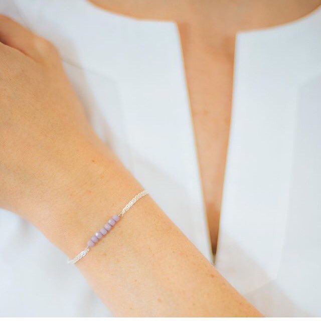 We think the 7 Crystals Double-Strand Sterling Bracelet is the perfect little acessory for those summer dresses.