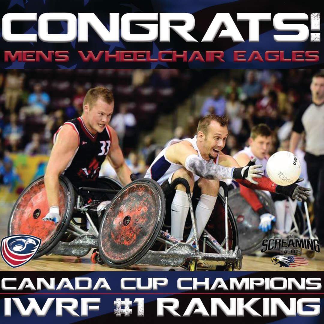 USAEaglesFans's tweet photo. Canada Cup Champs🏆

@IWRF #1 once again☝

RT to congratulate @usawchrugby! 

#TeamUSA #RoadToRio https://t.co/PdhJKOkZi5