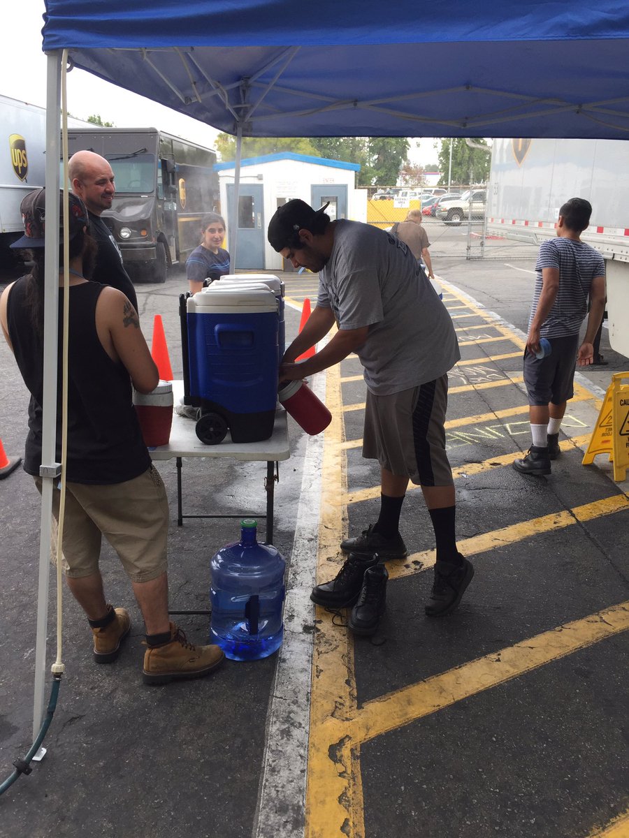 Guard Gate cooling station today. #fillyourbottle #stayhydrated #staycool