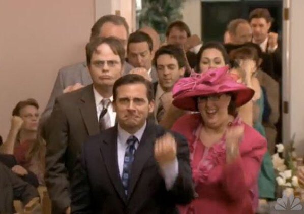 Jim and Pam tweet media