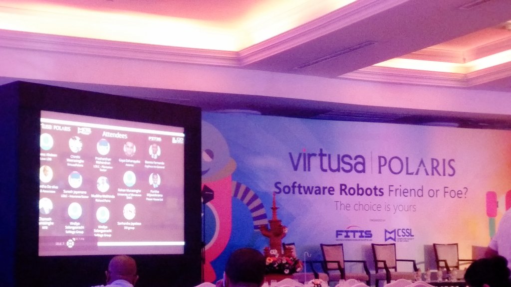 puritha's tweet photo. #VirtusaRPA #lka #FITIS #CSSL #derana #cioforum #Kingsbury https://t.co/ujcYbeQAur