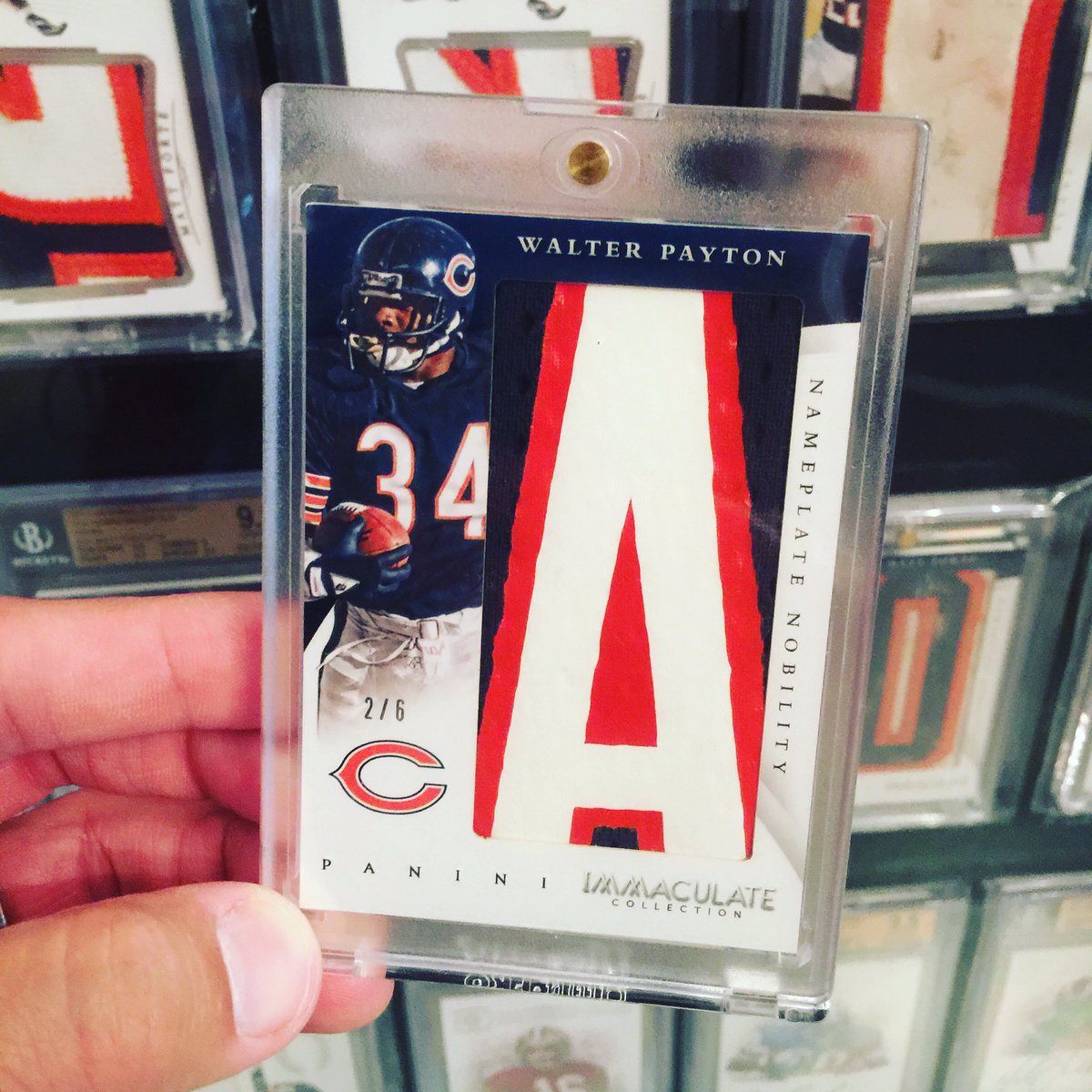 zoomdemon3's tweet photo. @NFL nation! #WhoDoYouCollect @ChicagoBears are covered. @PaniniAmerica @TracyHackler #WalterPayton @MattForte22 https://t.co/dAp7GERBxt