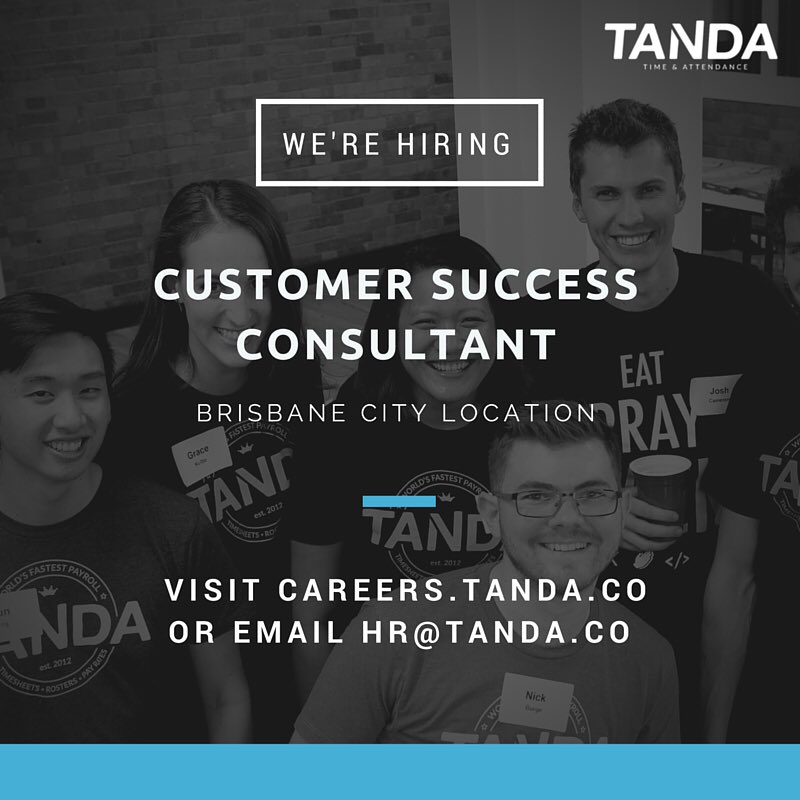 TandaHQ's tweet photo. TANDA IS HIRING! Join our customer success team at a fast-growing tech company! #customersuccess #brisbane #careers https://t.co/EoAm4flzo4