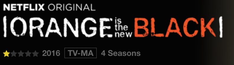 mysticalzamboni's tweet photo. my rating changed significantly after the shit show season 4 had in store for me. trust no bitch @OITNBwriters https://t.co/6rhkf4MrKv