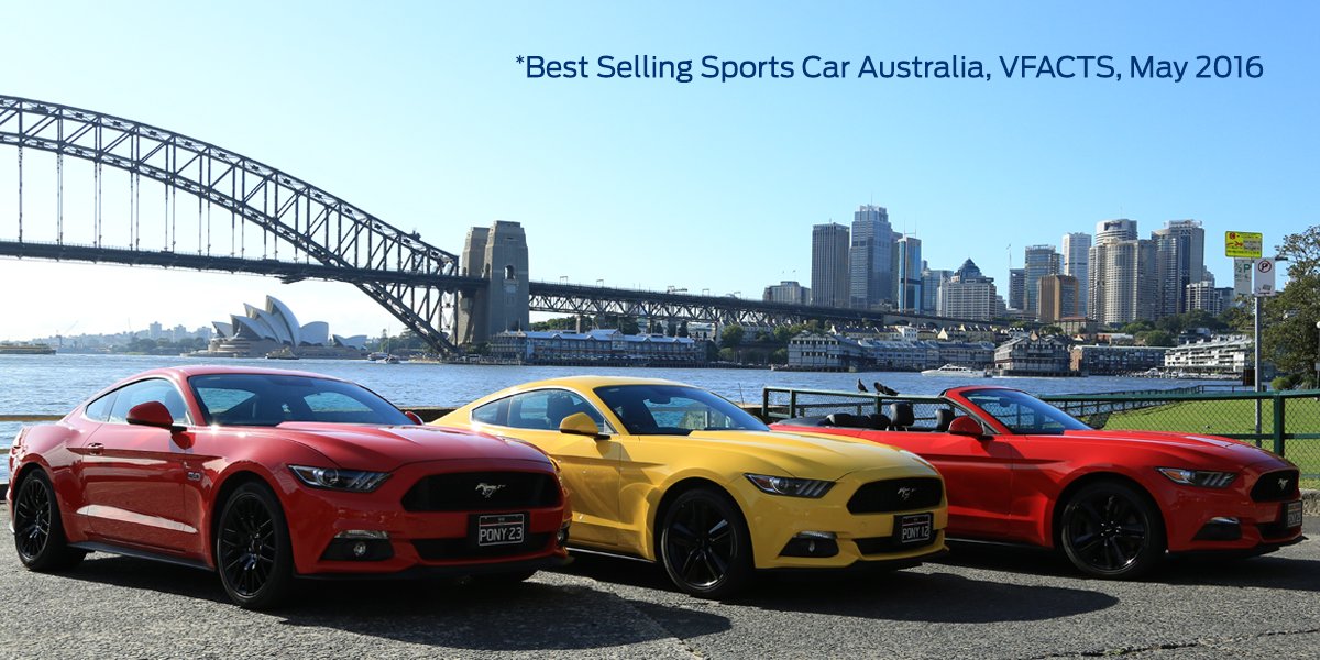 FordAustralia's tweet photo. Best Selling Sports Car! #GetMyAttentionIn4Words #FordMustang https://t.co/REIv9hIICh