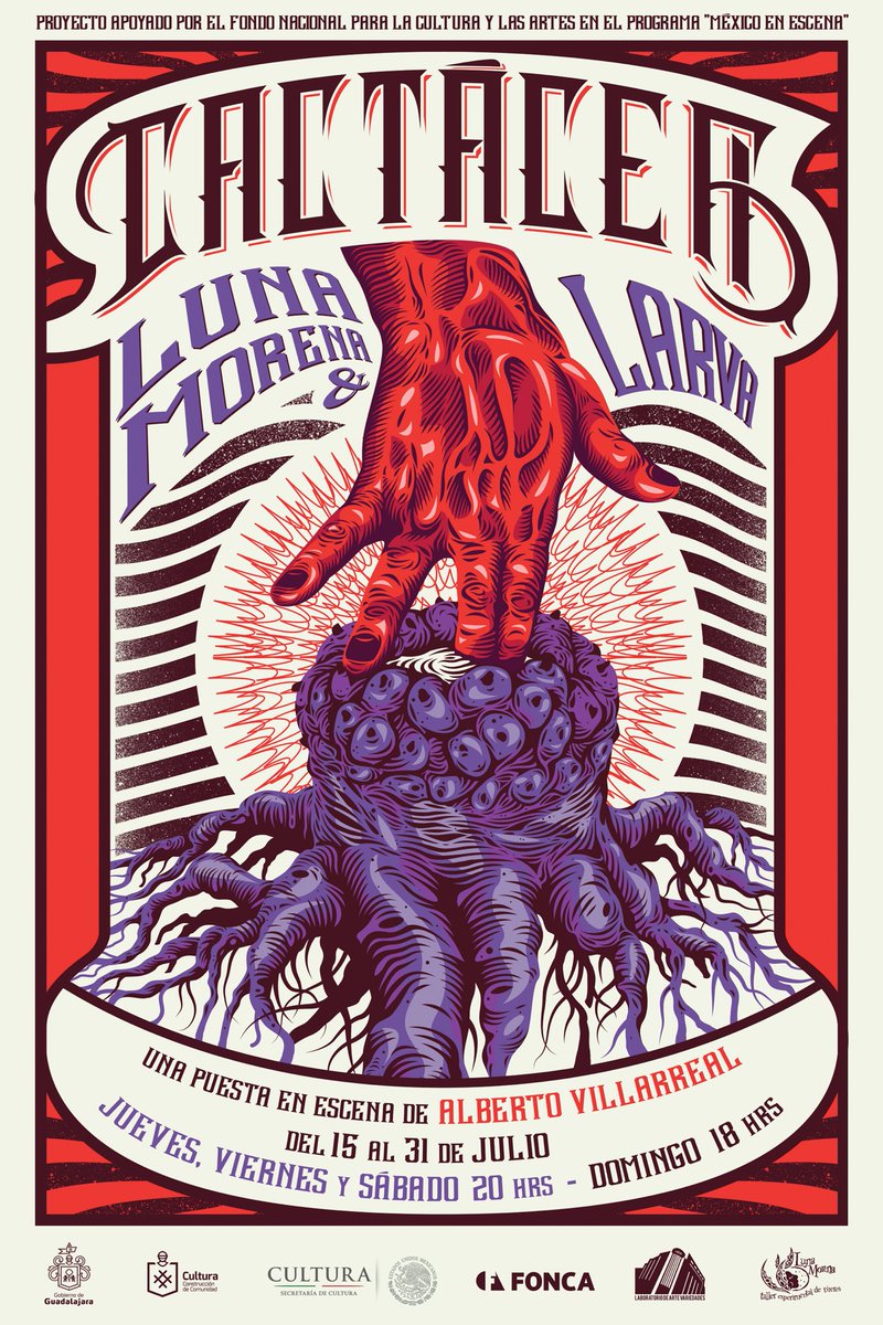 VillarrealAlbe's tweet photo. Estreno mi nuevo texto y dirección en Guadalajara. Julio 15. Produccion Luna Morena y larva. https://t.co/7B4h62Pol5