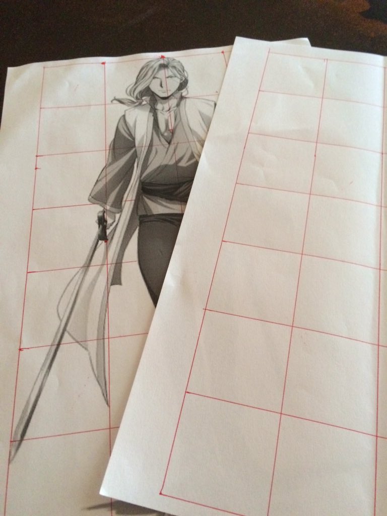 花え セブンイレブンのネットプリント万歳 模写用のお手本イラストを印刷してきた これに更に格子を引いて比率を確認しながら 模写します こんな感じですかね T Co Hhzznw8zqr Twitter