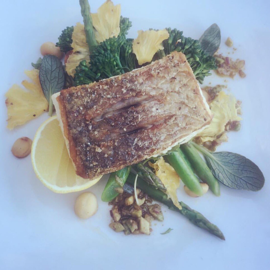 GoodFoodAust's tweet photo. Macadamia pineapple hot smoked barramundi. Would you look at at that @oxford152 #GoodFoodAus #instafood #Foodies https://t.co/8MAmWuatdf