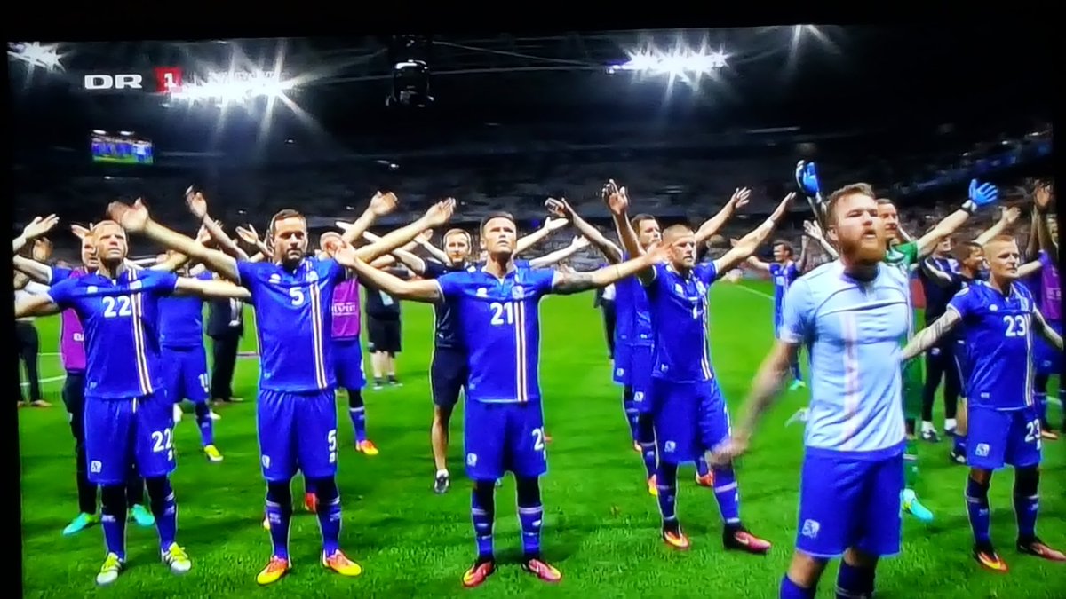 StThomsen83's tweet photo. Til hamingju Island! Go for the win !.. cheering for you 
#EURO2016 #football #island #iceland #EURO #greatwin https://t.co/bIkh8p8492