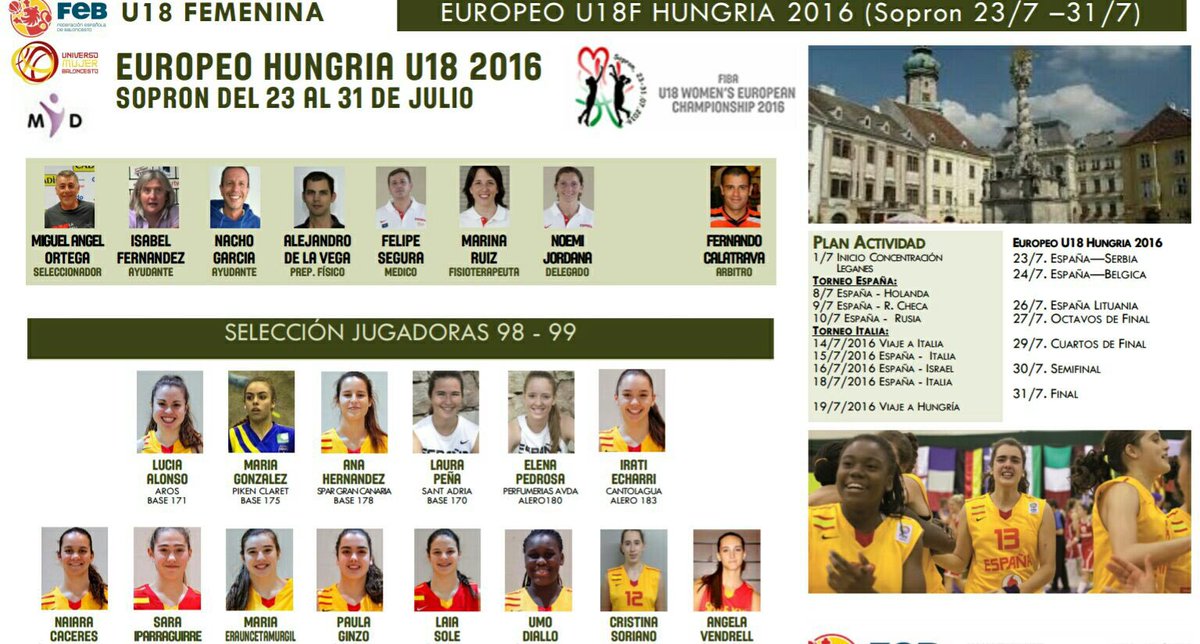 CBClaret's tweet photo. Nuestras jugadoras María González y Angela Vendrell convocadas para la Selección Española U18! Enhorabuena! https://t.co/rUPsMWCxEn
