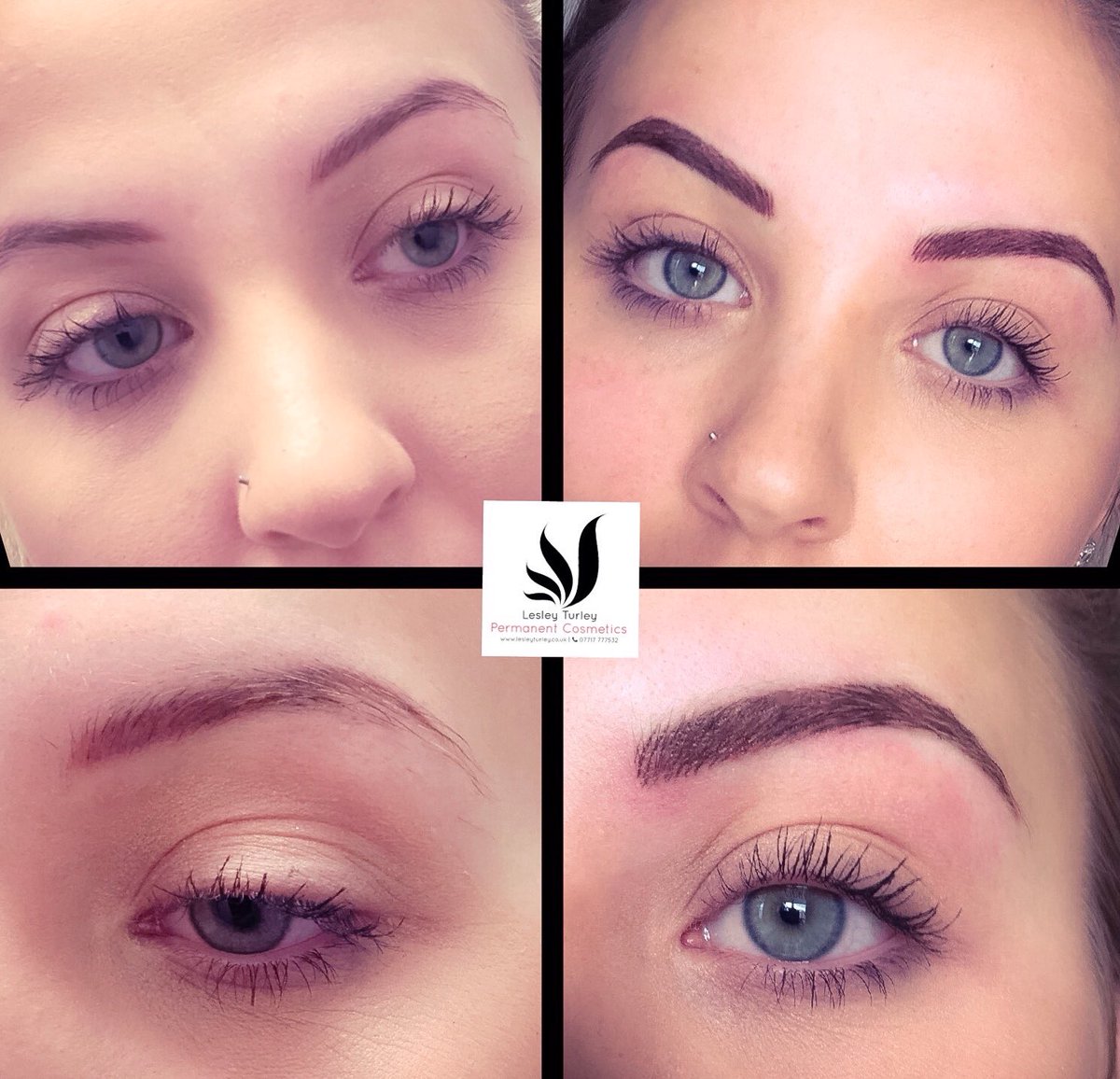 LTCosmetics's tweet photo. Before and after #PermanentMakeUp for brows for beauty therapist Lilly @SkinDeepLeeds #LovinLeeds https://t.co/IreTPRmh47