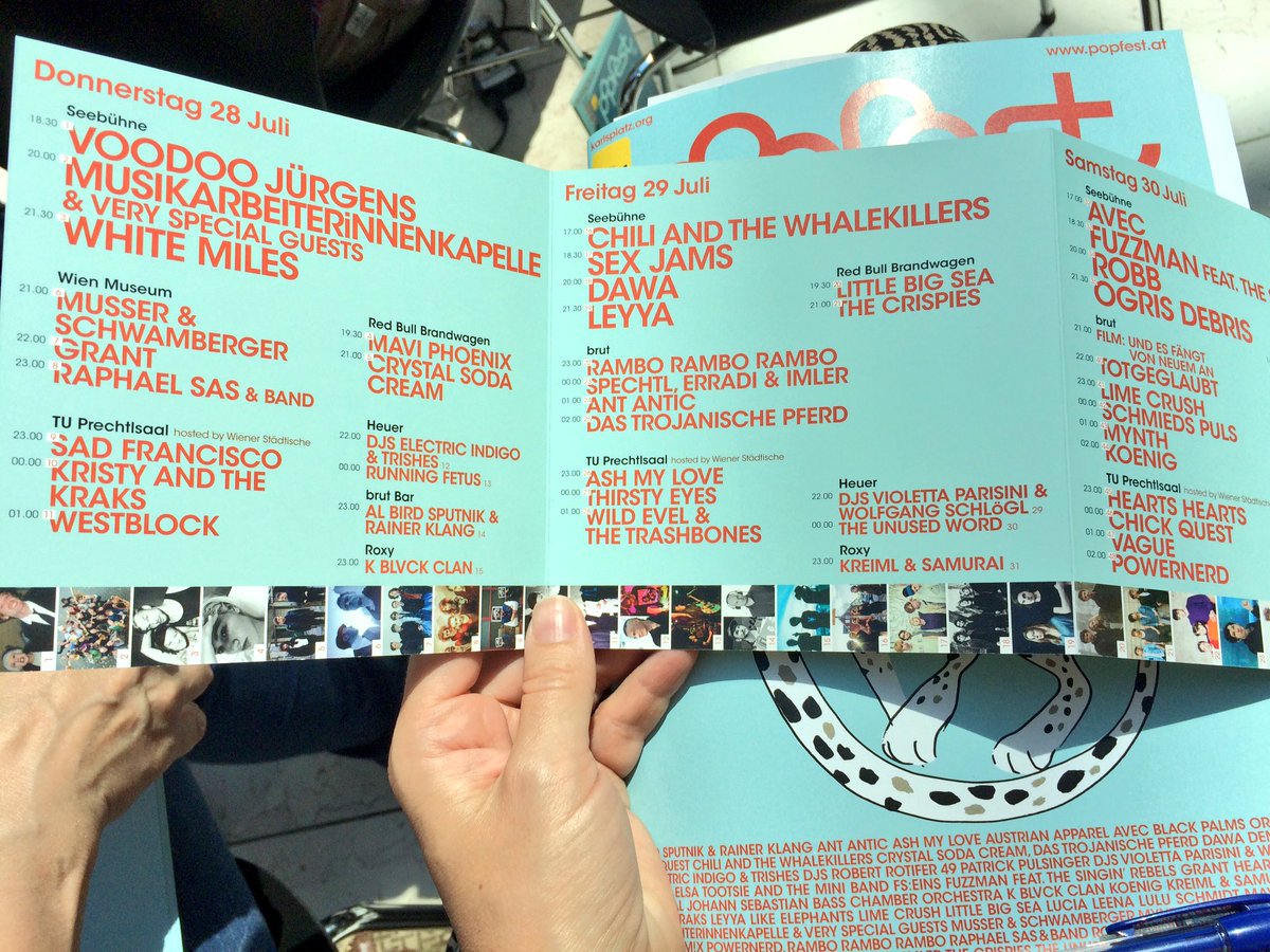 ThereseBinIch's tweet photo. #popfestwien16 #voodoojürgens #whitemiles #sexjams #dawa #leyya #avec #fuzzman robb #ogrisdebris #antantic yeahyeah https://t.co/kBN2lJrK36