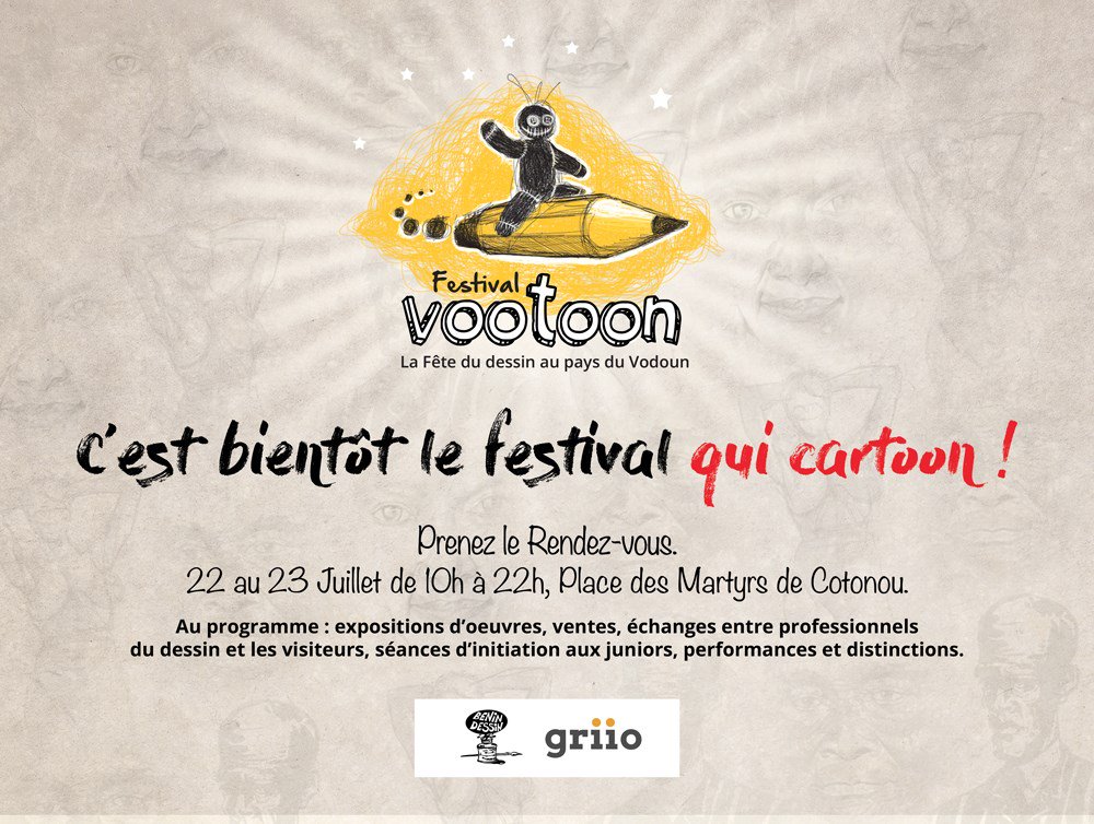 griio_'s tweet image. Hello !!!
Heureux de vous annoncer que Griio est partenaire média du #VootoonFestival !
+ d'infos à venir
____
Griio