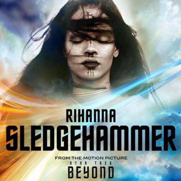 Musiquemoment's tweet photo. @Rihanna chante "Sledgehammer"🔨 la BO de Star Trek Sans Limites! 👾💫 #Sledghehammer #Rihanna… https://t.co/wQqF8FznWF https://t.co/N0d8OyCDe3