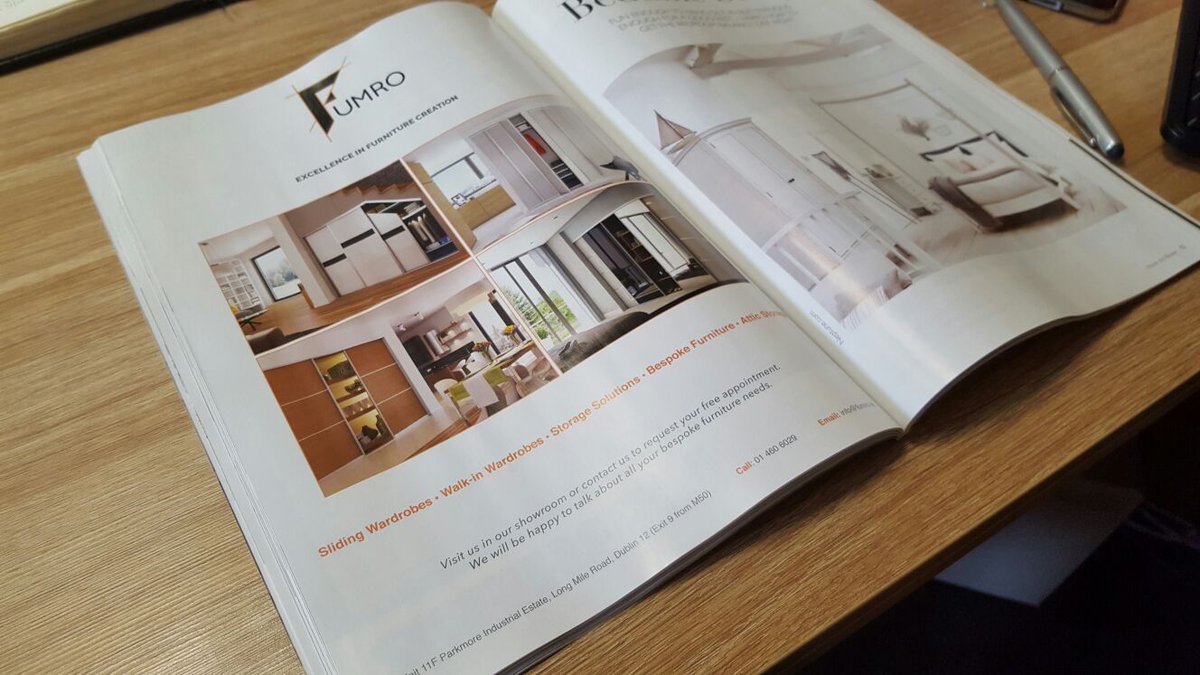 Check new House and home magazine, you can find us on page 74 :) #fumrolovesdublin #fumrobespokefurniture