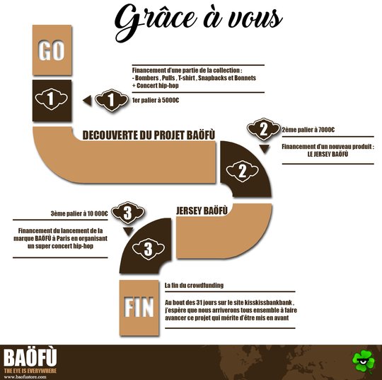 #Infographie de ce que nous ferons des investissements sur la marque BaöFù.. D'autres SnapBacks !! #crowdfunding