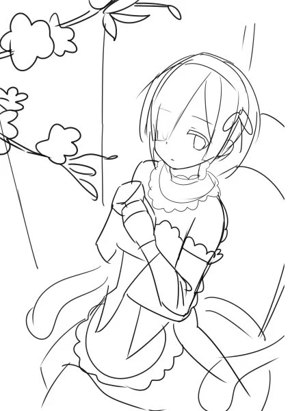 描き始めて10分はまだ適当(:3_ヽ)_ 