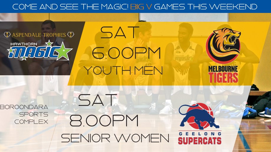 Hawthorn_Magic's tweet photo. Get down to @bigv_ball this weekend at Boroondara Sports Centre to see the magicians in action
#RollMagic #GoMagic https://t.co/Xnm947GjLG
