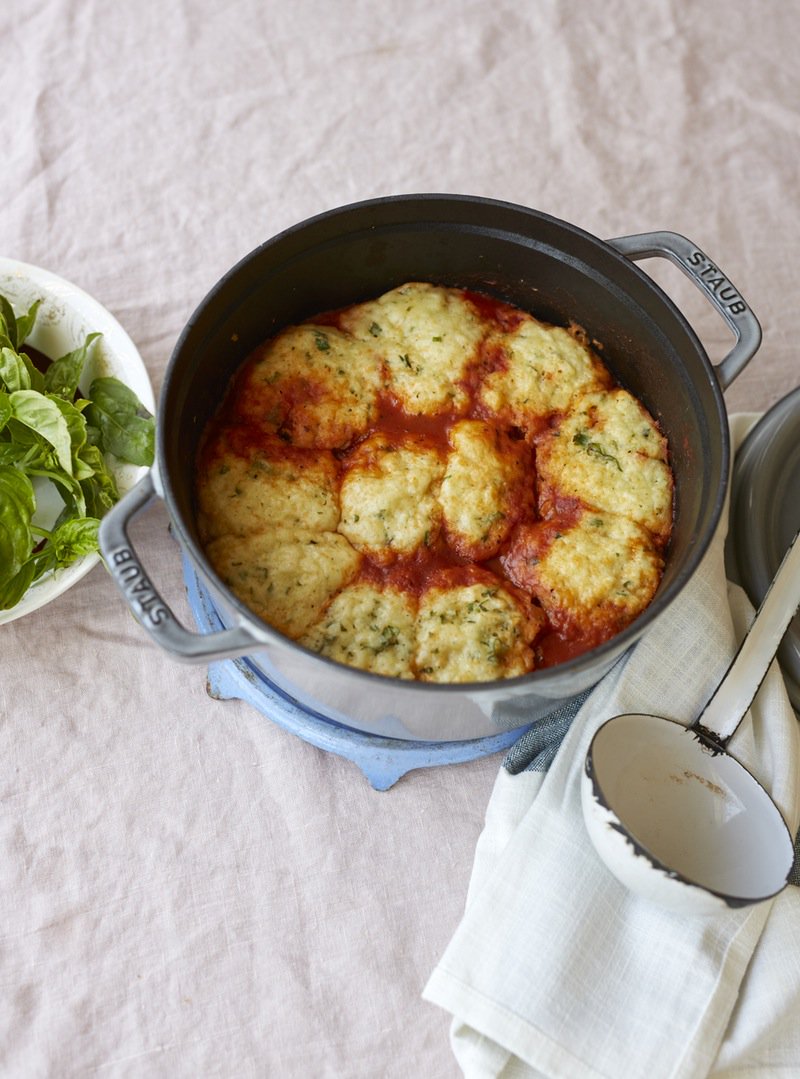 thekitchn's tweet photo. Rhubarb-Tomato Dumplings make an excellent side for grilled steak, pork, or sausages: https://t.co/fUg8m1RWuZ https://t.co/JRbswSoutE
