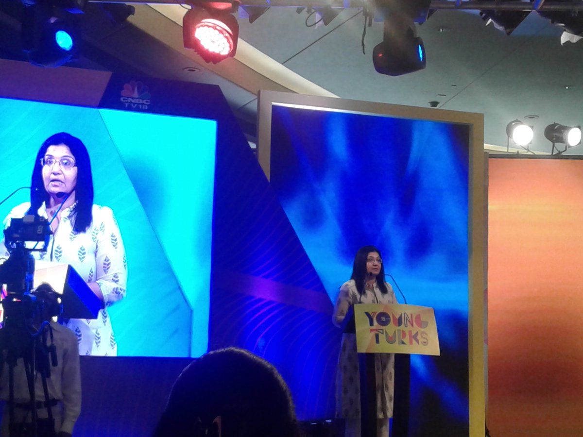 ReDoctype's tweet photo. Padmaja one of India's largest Angel investors in #YoungTurks15 #CodeForNextbillion @NASSCOMStartUps @CNBCTV18News https://t.co/lsvjt7eCa4