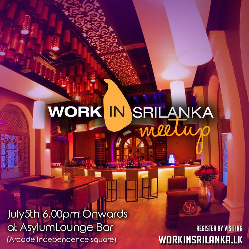 WorkinSL's tweet photo. WISL July Meetup Please register at https://t.co/qHf8wa3y3h #SriLanka #Lka #expat #community #WorkInSriLanka https://t.co/qn1vOdIGrw
