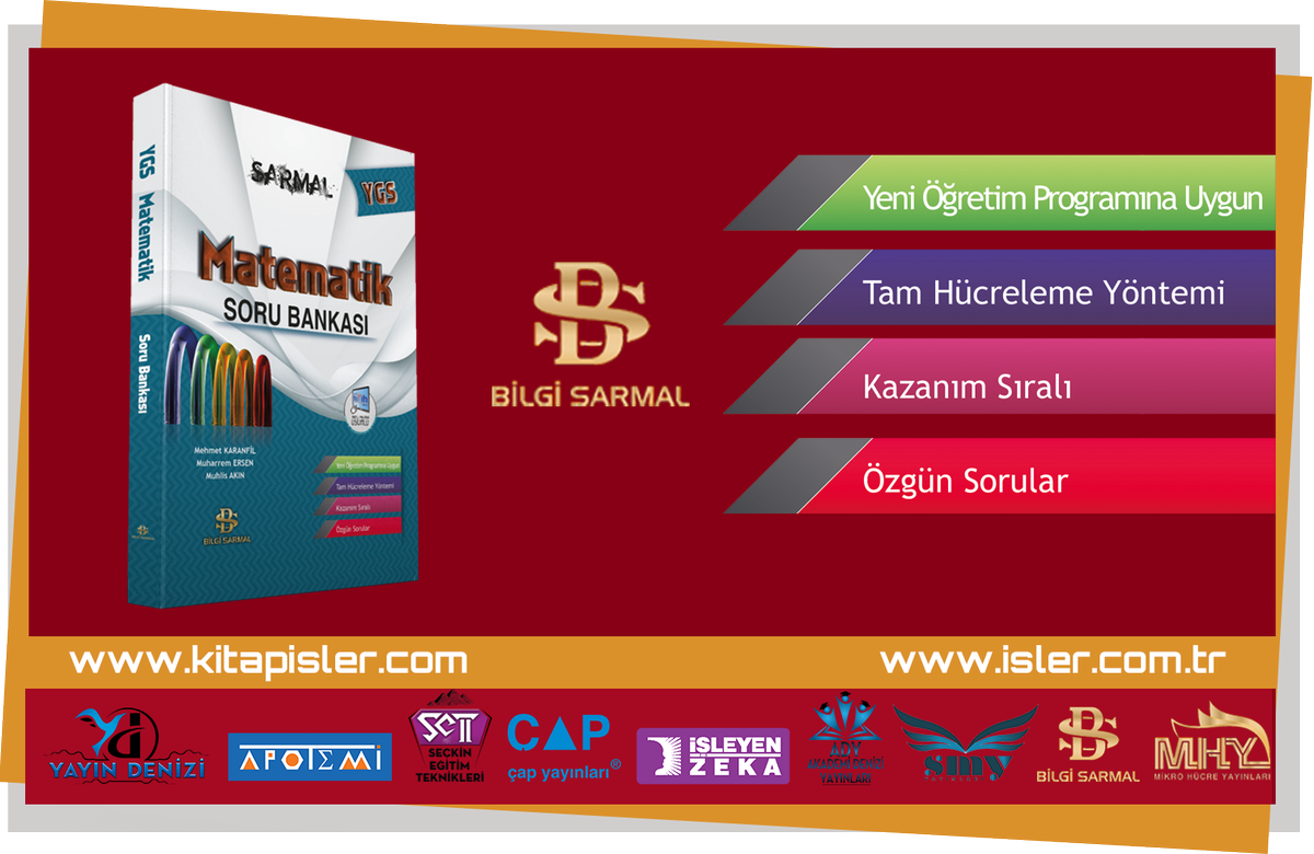 Bu twiti rtleyen 5 öğrencimize Çekiliş ile Bilgi Sarmal YGS Mat Soru Bankası HEDİYE! Çekiliş Tarihi : 01.07.2016