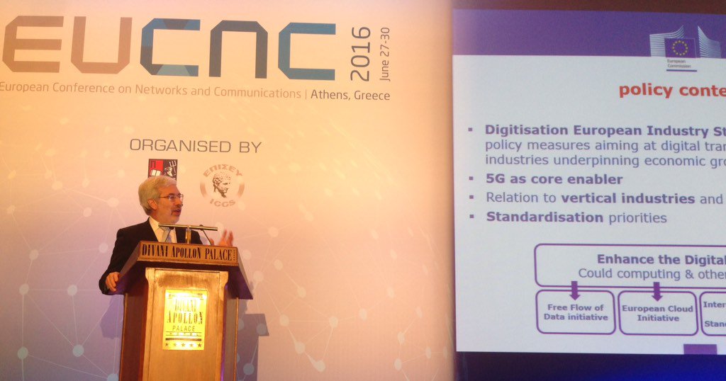 EuCNC's tweet photo. EU #vision,#policystrategy & #actionplan for 5G by @mariocampolargo @EU_Commission @DSMeu @EvaKaili @Europarl_EN https://t.co/KQdG2lbwva