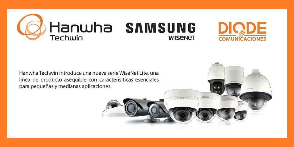 DIODE_COM's tweet image. ¿Quieres saber más sobre la serie #WisenetLite de @HanwhaTechEU? Escríbenos a comunicaciones@diode.es y te contamos!
