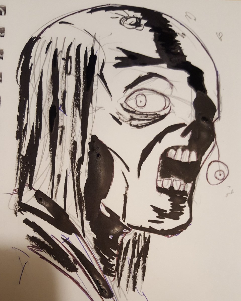 idrawzombies's tweet photo. A drawing of a zombie using ink https://t.co/LLC4fD6bT2