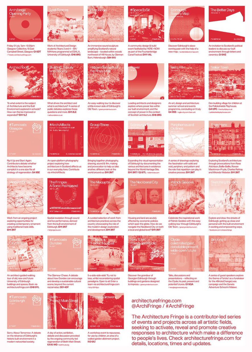 ArchiFringe's tweet photo. Our lovely new #ArchiFringe programme can also be downloaded via our website > https://t.co/MLBCLx3Hx9 https://t.co/wAbVs5GKUK