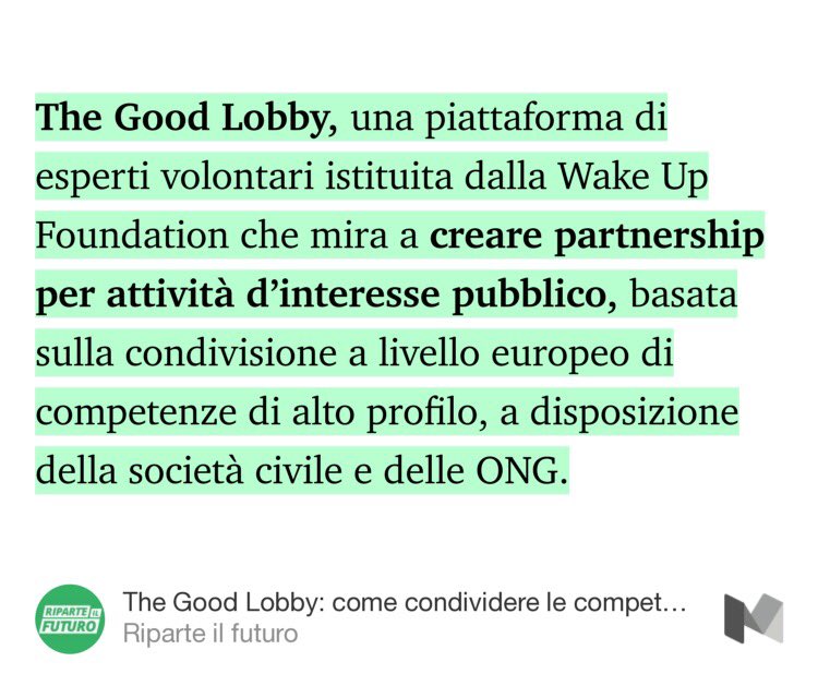 cristigalas's tweet photo. #GoodLobby, piattaforma di #lobbying per #nonprofit @riparteilfuturo cc @CristinaAntonu ;) https://t.co/g68lCA8n1H https://t.co/ymEhKGZZjy