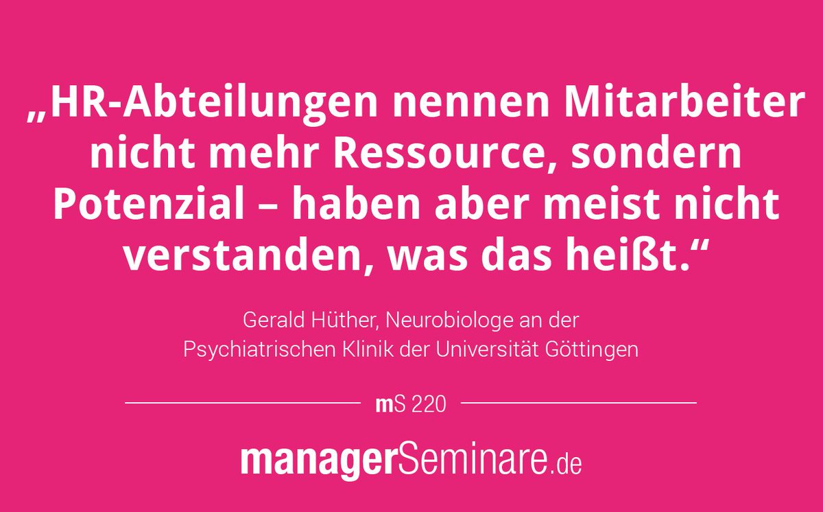 msmagazin's tweet photo. Warum sich Mitarbeiter nicht entwickeln lassen: Hirnforscher Hüther über Potenzialentfaltung https://t.co/4eEUfpMb0h https://t.co/Yqks4PpKx4