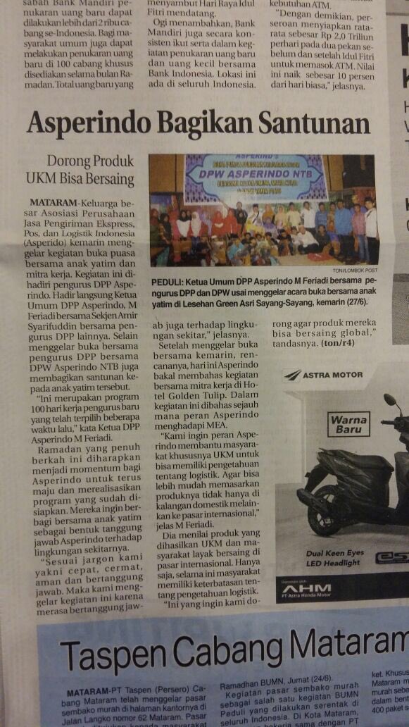 asperindo's tweet photo. Pemaparan program kerja 100 hari oleh Ketum Asperindo di hadapan Pengurus DPP Asperindo NTB (28/06) https://t.co/S8DhpfvneO