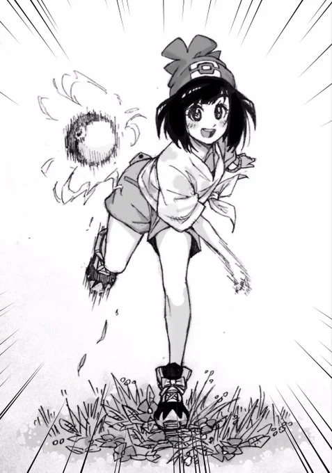 "ポケモンサンムーンの女主人公"のリクエストがあったので、ポケモンを1ミリしか知りませんが描いてみました。 