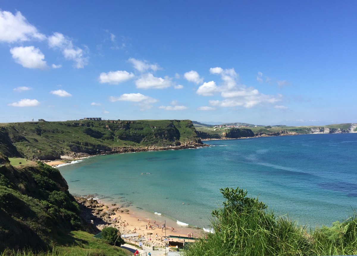 Así de bonito está el día en nuestro paraíso #Cantabria #suances #loslocos 😎últimos días de relax!!