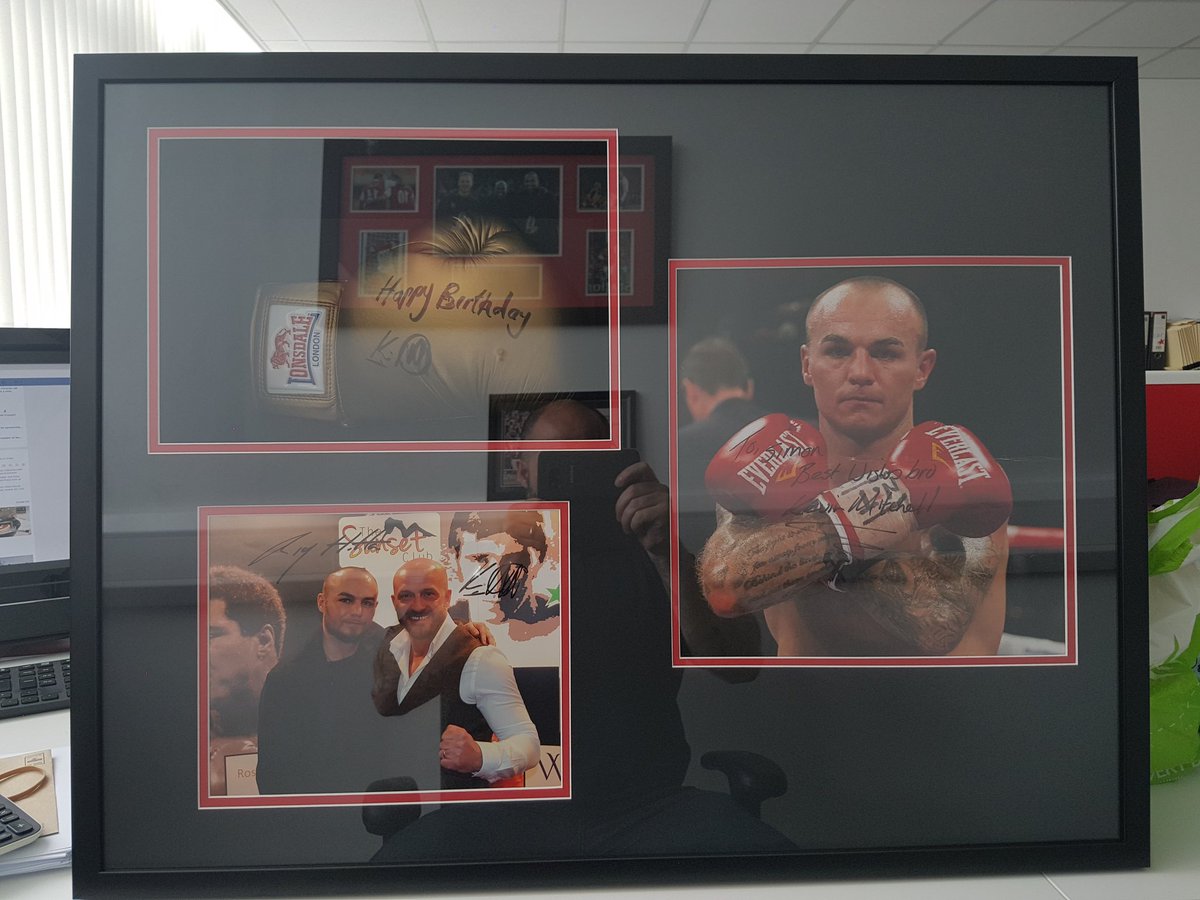 sstone1970's tweet photo. Eventually got my pictures framed of the legend @KevinMitchell6 be up in the gym tonight https://t.co/y8DHVv4azU