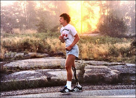 TodayThatWas's tweet photo. June 28/1981 - Terry Fox passes away.  His Terry Fox Run helps raise money for cancer research every year. https://t.co/9dV1kc4DlF